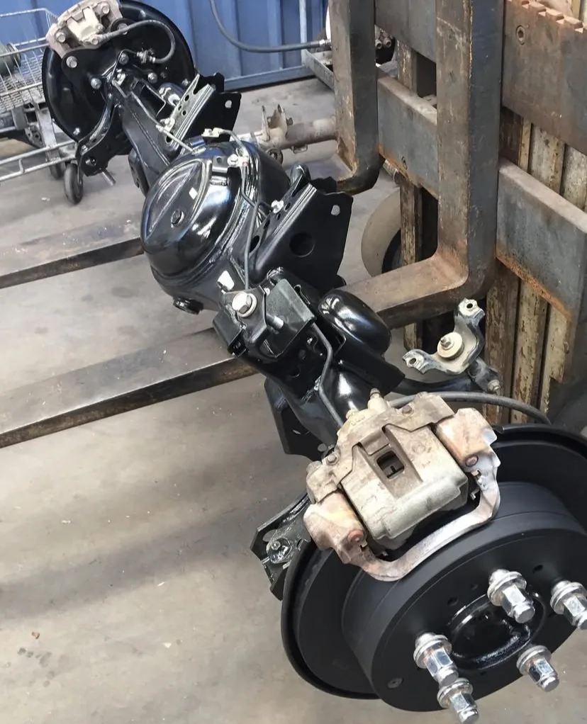 Land Cruiser rear axle and differential after rebuild